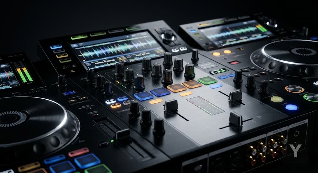 DJ Yazza Behind the Decks